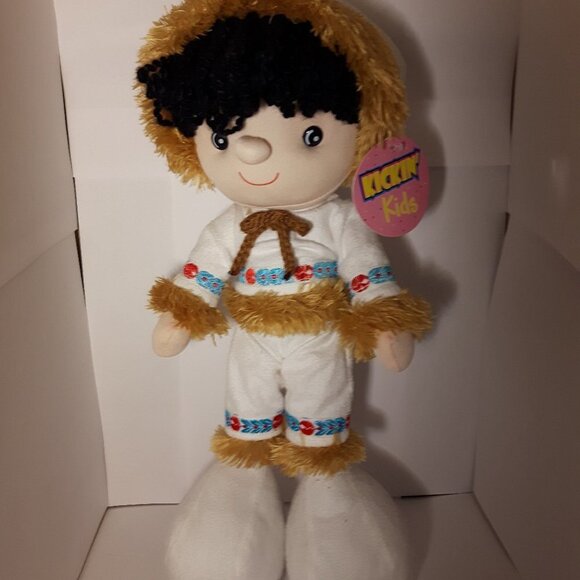 Kickin Kids Northern Kid Plush Native American NWT - Picture 1 of 2